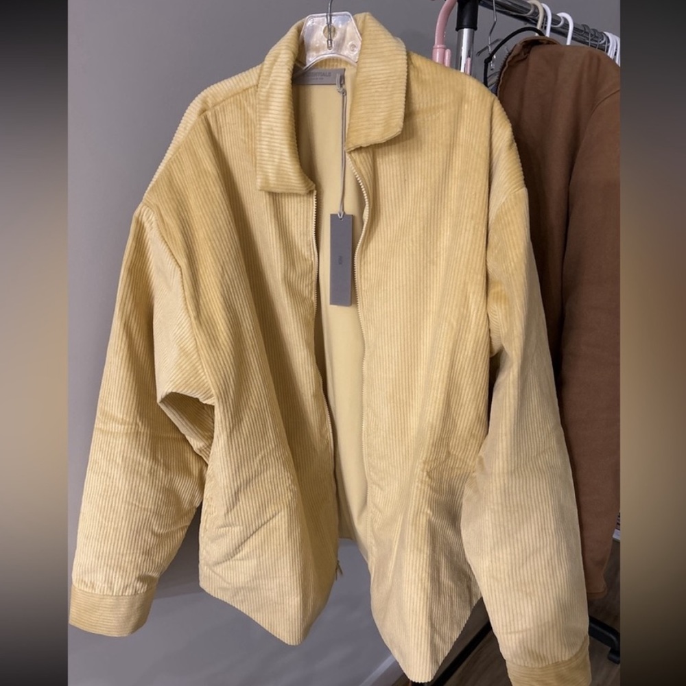 Fear of god brand mens coat, brand new, corduroy,